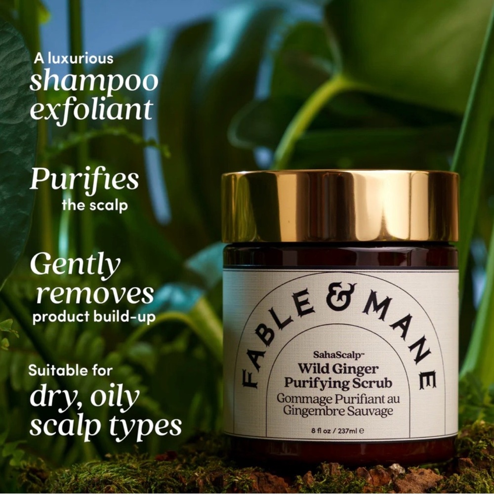 Fable & Mane Wild Ginger Purifying Scrub - Deep Brown